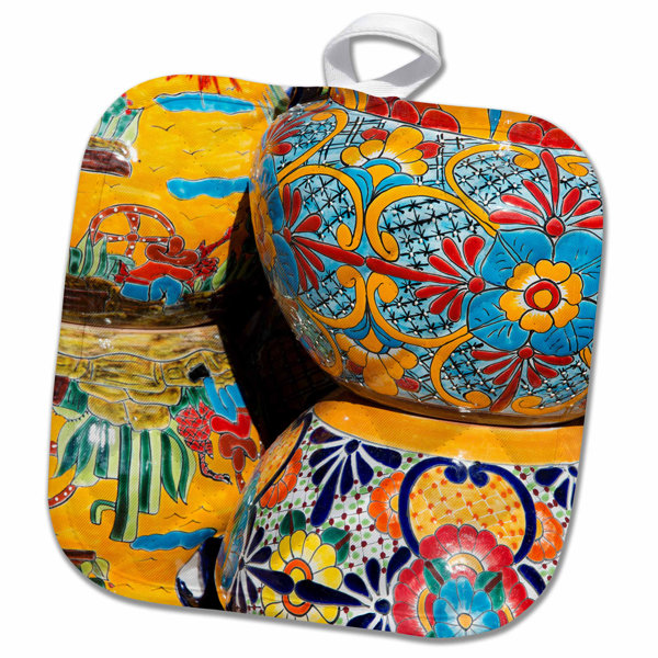 3dRose Arizona Tucson Tubac Traditional Hand Painted Mexican Pottery Potholder Wayfair